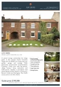 Guide Price £195,000 Viewing Strictly by Appointment with the Vendor’S Sole Agents