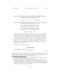 On the Massive Two-Loop Corrections to Bhabha Scattering∗ ∗∗