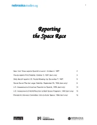 Reporting the Space Race