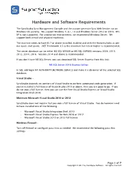 Syncstudio Requirements