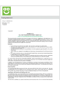Trading Statement