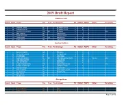 2019 Draft Report