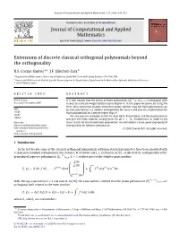 Journal of Computational and Applied Mathematics Extensions of Discrete
