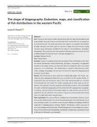 The Shape of Biogeography: Endemism, Maps, and Classification of Fish Distributions in the Western Pacific
