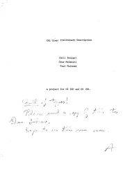 CAL Lisp: Preliminary Description