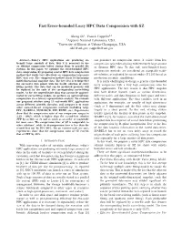 Fast Error-Bounded Lossy HPC Data Compression with SZ
