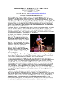 John Etheridge Is Not Just Another Great Guitarist, He Is a Master of the Instrument and He Knows How to Use It to Best Effect in an Enormous Range of Settings
