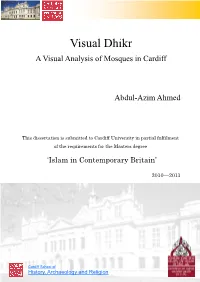 Visual Dhikr a Visual Analysis of Mosques in Cardiff