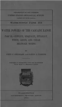 Water Powers of the Cascade Range
