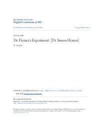Dr. Simon Flexner] M