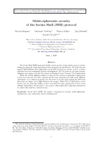 Multi-Ciphersuite Security of the Secure Shell (SSH) Protocol