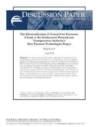 The Electronification of Transit Fare Payments