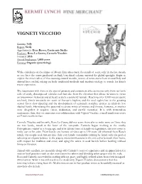 Vigneti Vecchio