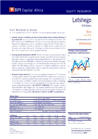 BPI Capital Africa's Report on Letshego