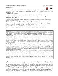 In Silico Perspectives on the Prediction of the PLP’S Epitopes Involved in Multiple Sclerosis
