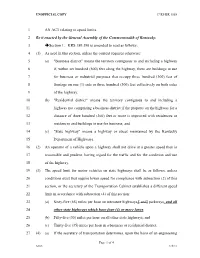AN ACT Relating to Speed Limits. 1 Be It Enacted by the General Assembly