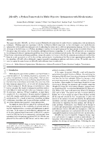 Arxiv:1903.02915V2 [Cs.NE] 17 Apr 2019 an Important Factor That Has Ignited the Widespread Adop- Namic Problems