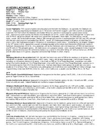 Winnipeg Goldeyes Player Bios