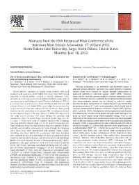 Abstracts from the 65Th Reciprocal