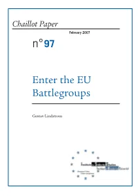 Enter the EU Battlegroups