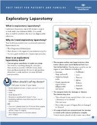Exploratory Laparotomy