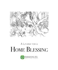 Home Blessing Adapted with Permission From