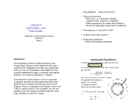 Lecture 4 Hydrostatics and Time Scales