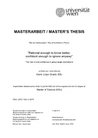 Masterarbeit / Master's Thesis