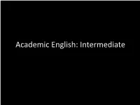 Structure of Academic Papers