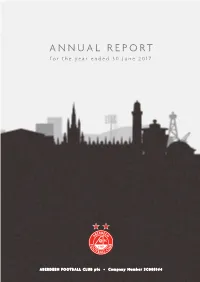 ANNUAL REPORT for the Year Ended 30 June 2017