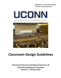 Classroom Design Guidelines