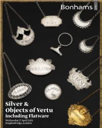 Silver & Objects of Vertu