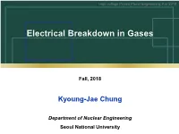 Electrical Breakdown in Gases