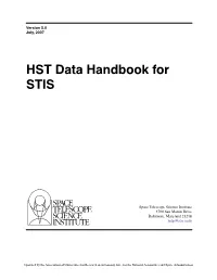 HST Data Handbook for STIS