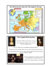 Spread of Protestant Reformation Presentation