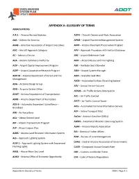 A. Appendix A: Glossary of Terms Abbreviations