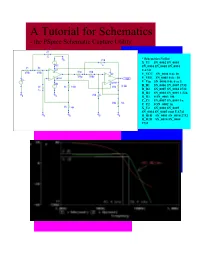 A Visual Tutorial for Schematics