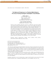 The Sphere of Consensus in a Polarized Media System: the Case of Turkey During the Catastrophic Coup Attempt