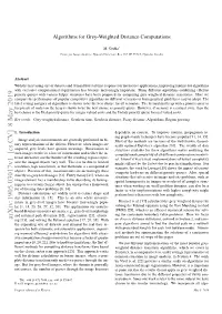 Algorithms for Grey-Weighted Distance Computations