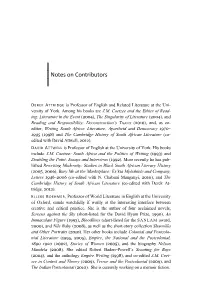 Notes on Contributors