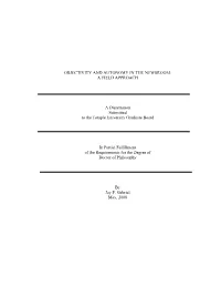 Objectivity and Autonomy in the Newsroom: a Field Approach
