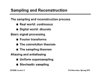 Sampling and Reconstruction