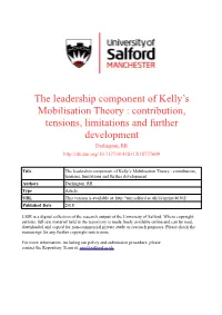 The Leadership Component of Kelly's Mobilisation Theory