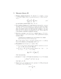 5 Measure Theory II
