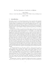 On the Dynamics of Prebiotic Evolution