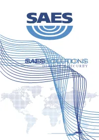 SAESSOLUTIONS DEFENCE & SECURITY High Technical Qualification Own Technical Capability Specialist in Underwater Electronics