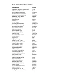 12-13 Conventional School Index