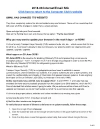 2018-08 Internet/Email SIG Click Here to Return to the Computer Club’S Website