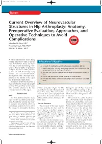 Current Overview of Neurovascular Structures in Hip Arthroplasty