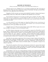 HISTORY of the RNCIC Written in the Fall of 1997 by Members of the RNCIC Board of Directors